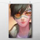 Tracer Overwatchs аниме для девочек Плакаты Печать холст Картина Wall Art Для Декор в гостиную