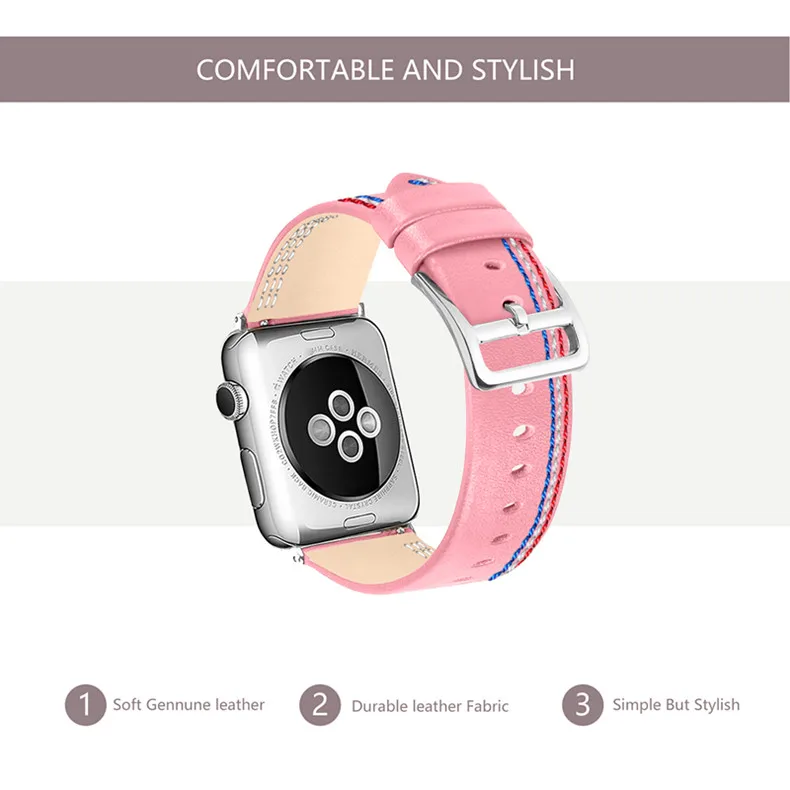 Кожаный ремешок для Apple Watch 42 мм для Iwatch серии 4 3 2 1 40 мм 44 мм сменный Браслет аксессуары для часов
