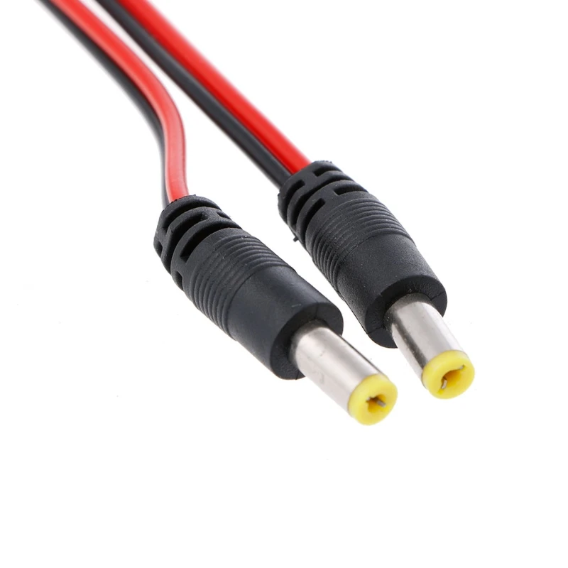 

Free shipping 10Pcs 12V 5.5*2.1mm Male DC Power Plug Socket Connector Adapter Cable Wire For CCTV