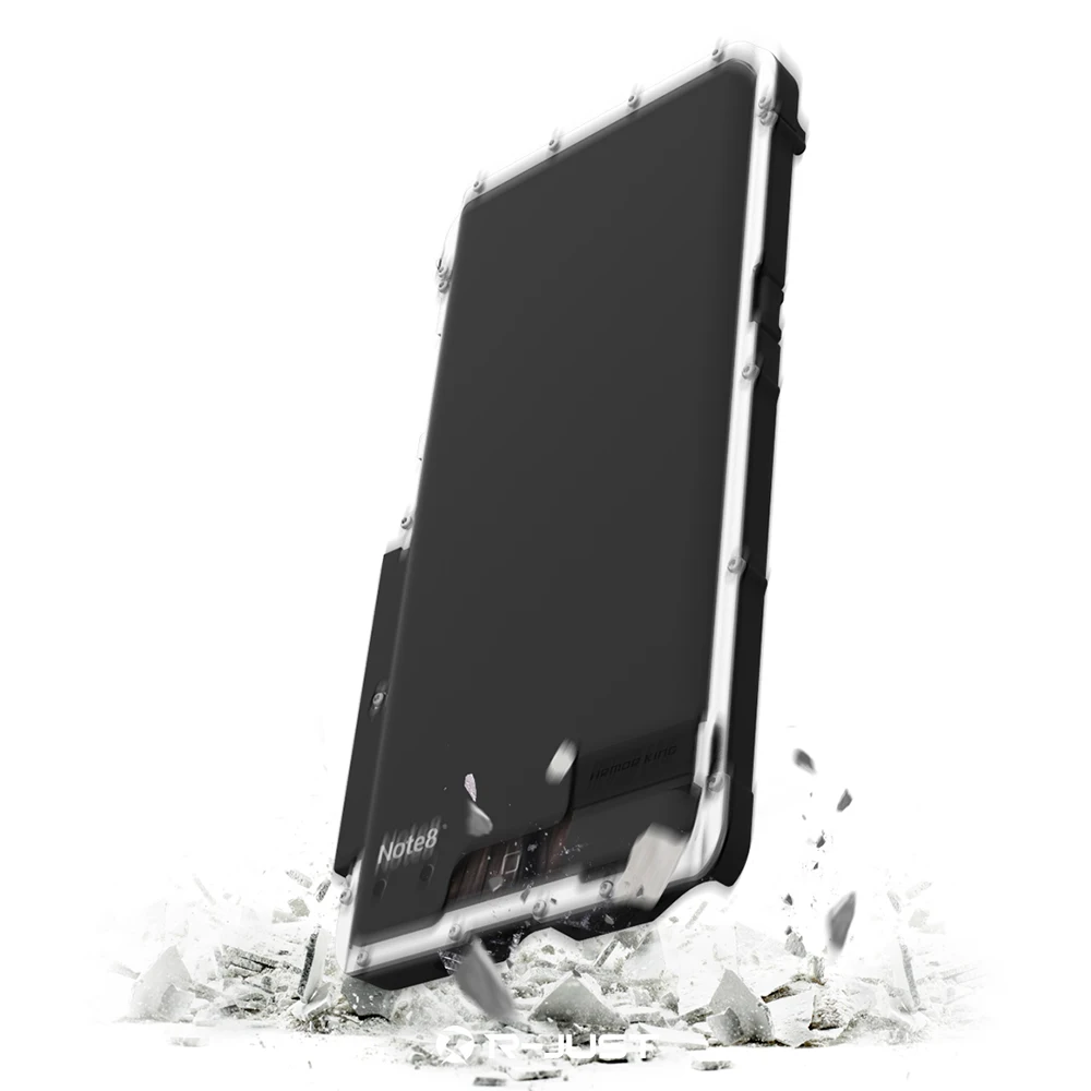 R JUST King Железный человек противоударный чехол для samsung Galaxy Note 8 9 S8 + S9 флип Алюминий