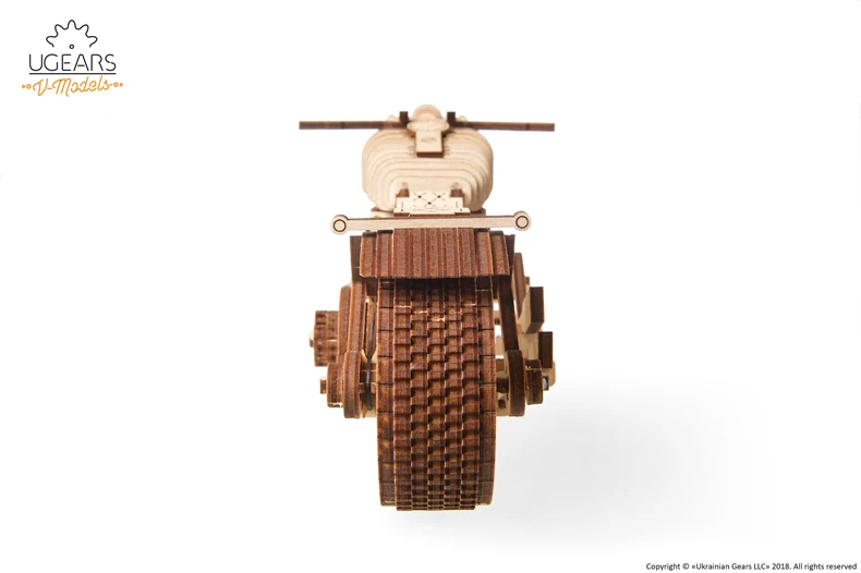 UGEARS деревянная техника мотоцикл большой мальчик день рождения подарок на день Святого Валентина сборка модель