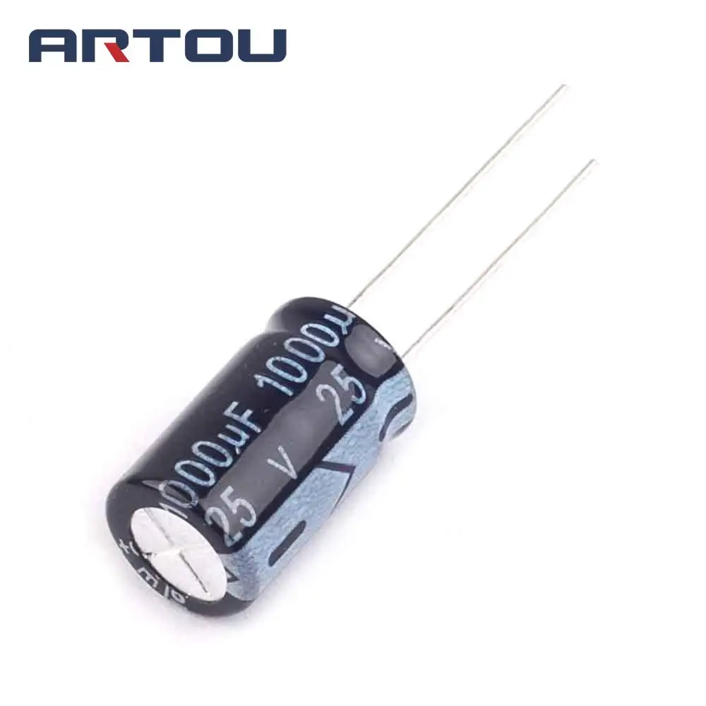 10 шт. электролитический конденсатор 1000 мкФ 25 в 10X17 мм|electrolytic capacitors|1000uf 25velectrolytic