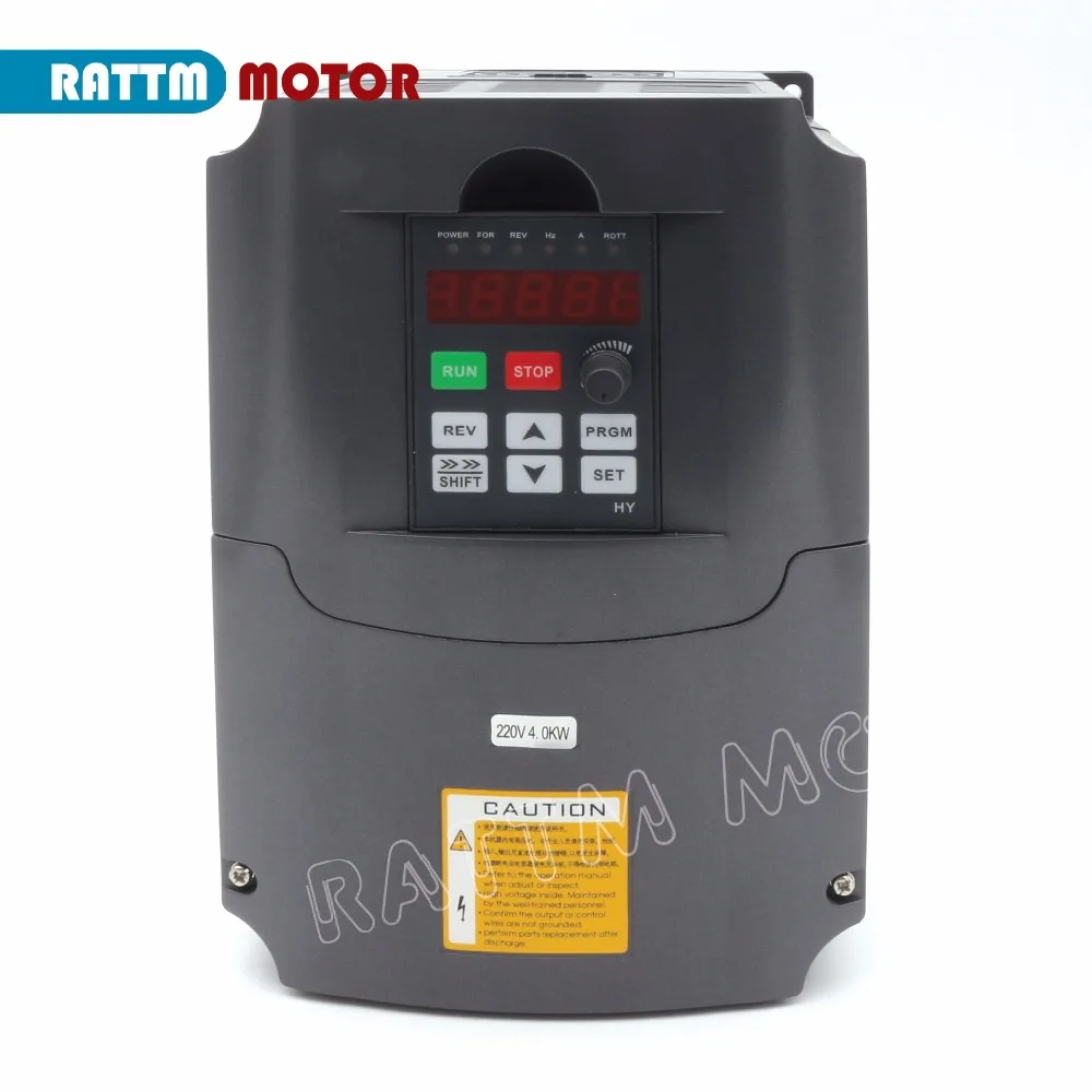 

Frequency Inverter VFD Huan yang brand 4KW 220V Or 380V 4HP 18A Spindle Motor Speed Control For CNC Milling