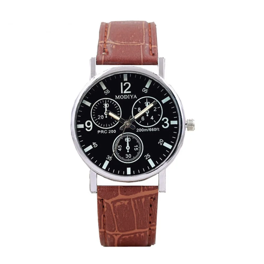 Current Design Leather Band Watches Men Top Brand Relogio Masculino 2019 New Mens Sports Casual Quartz Wrist M-123 | Наручные часы