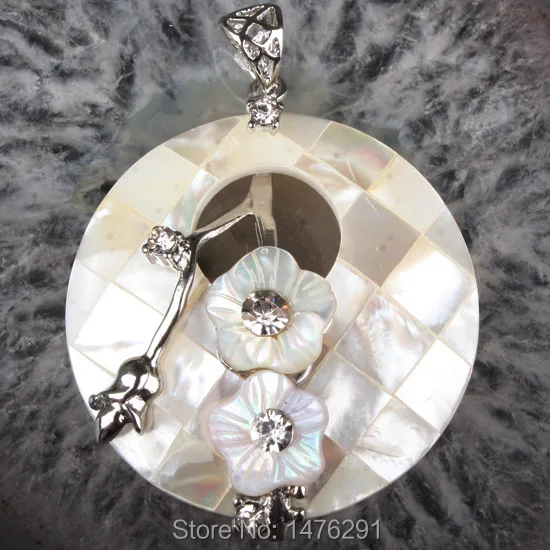 Очаровательные Белые Перламутровые подвески в форме пончика с бусинами и серьги