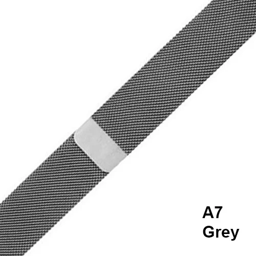IWO 8 Миланский ремешок для Apple Watch band Loop 44 мм/40 мм/38 42 мм браслет из нержавеющей стали наручный ремешок магнитная пряжка