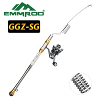 emmrod new stainless steel portable fishing rod spinning rod sea pole pesca strong fishing rod telescopic fishing rod ggz sg