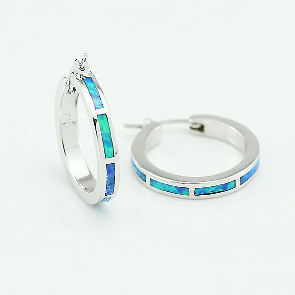 Новые модные синтетические океана синий огненный опал камень женские