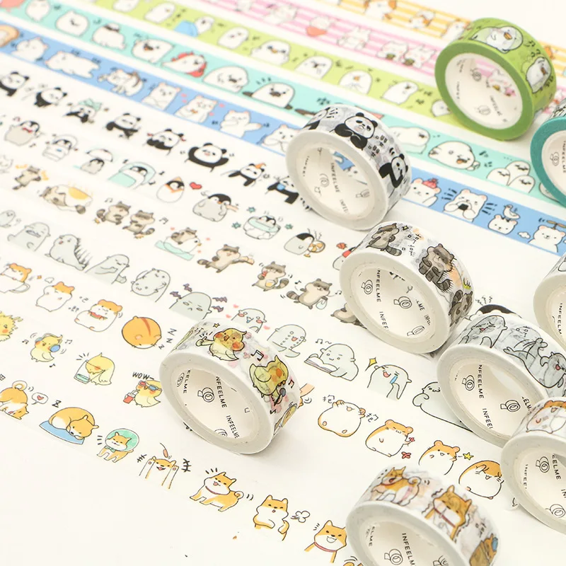 Лента Клейкая круглая для скрапбукинга 1 5 см 7 м|Офисный скотч| |