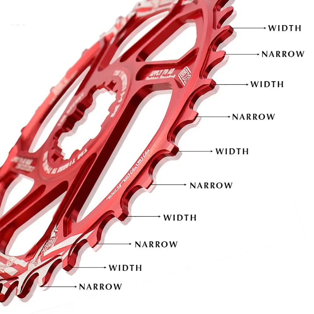 Цепное кольцо SNAIL GXP для горного велосипеда узкое широкое металлическое
