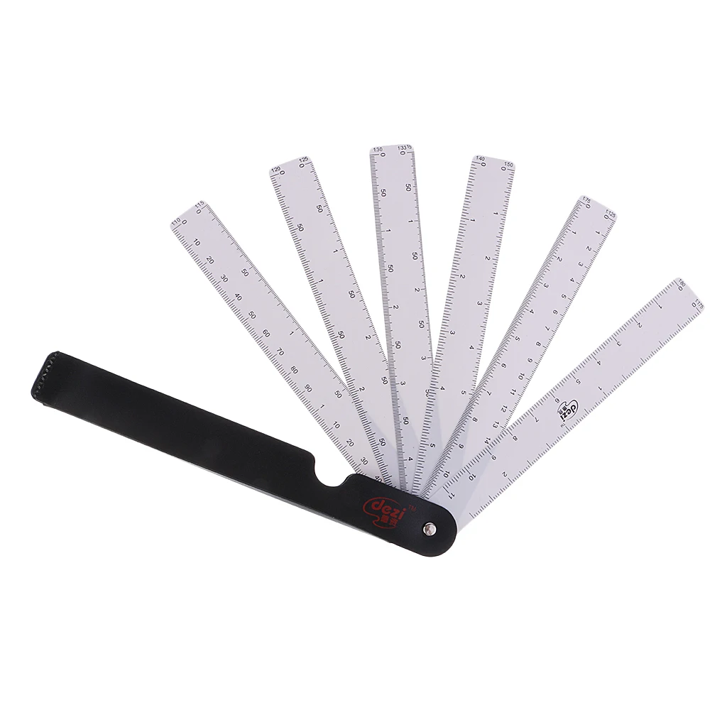 Веерообразная линейка с 6 лезвиями для инженерных архитекторов