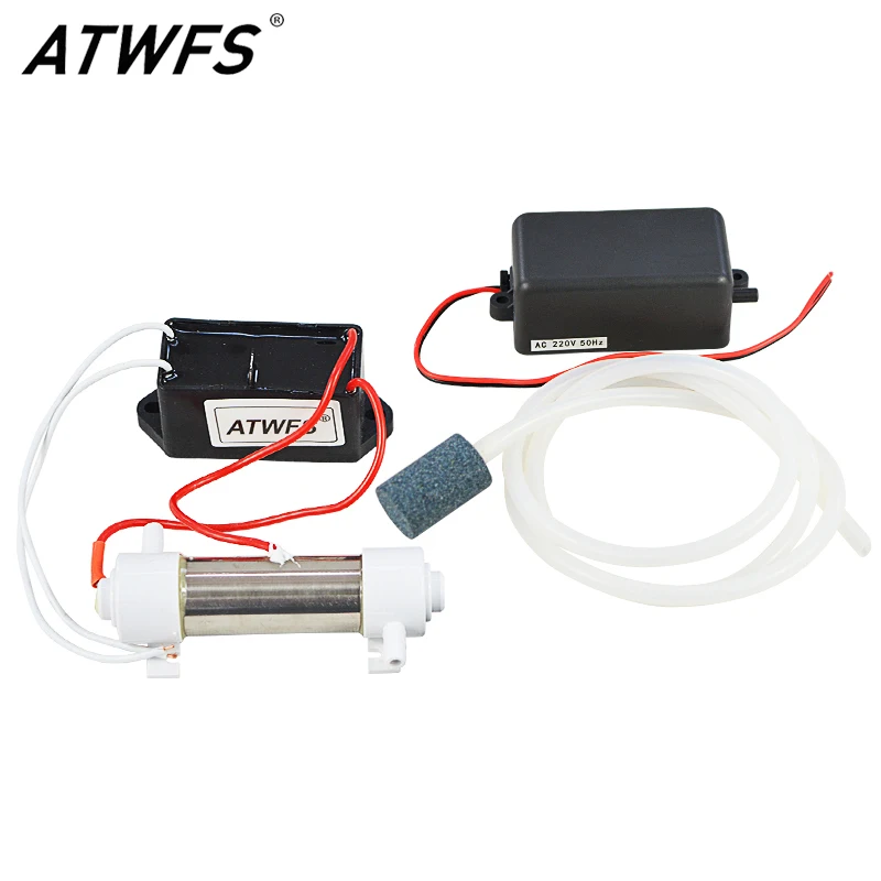 ATWFS 1 комплект, портативный генератор озона, 220 В, 500 мг, очиститель воздуха для домашней очистки воды, стерилизатор воздуха, очиститель озона, машина