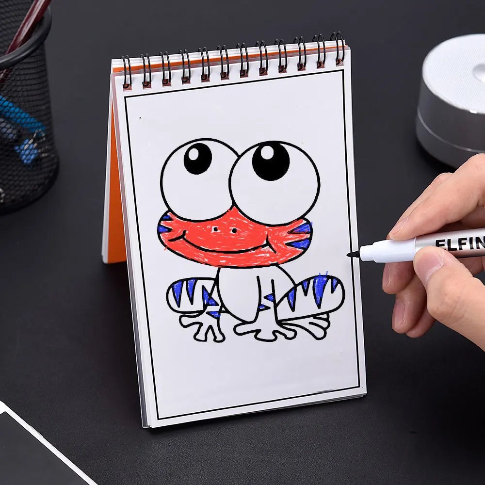 Elfinbook многоразовые Eraserable Smart Mini записная книжка записка Блокнот приложением с 3
