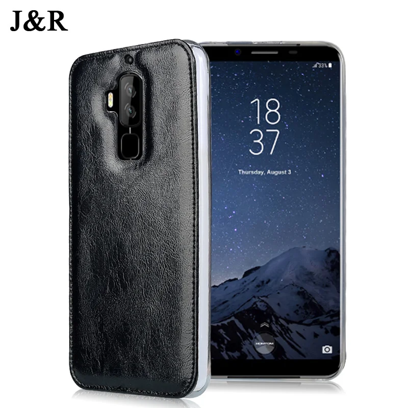 Case For Homtom S8 Luxury Leather Silicon Soft TPU Back Cover 5.7 inch Protective Mobile Phone Cases Fundas |