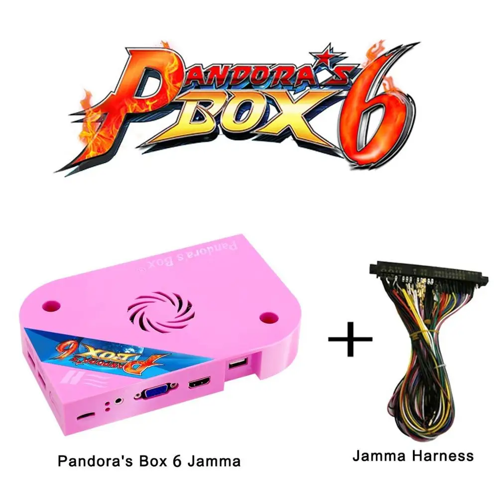Белый Оригинальная коробка Pandora 6s 1300in 1 jamma аркадная версия выход jamma аркадная версия игровая печатная плата CGA выход VGA HDMI CRT HD 720 p - Цвет: Белый