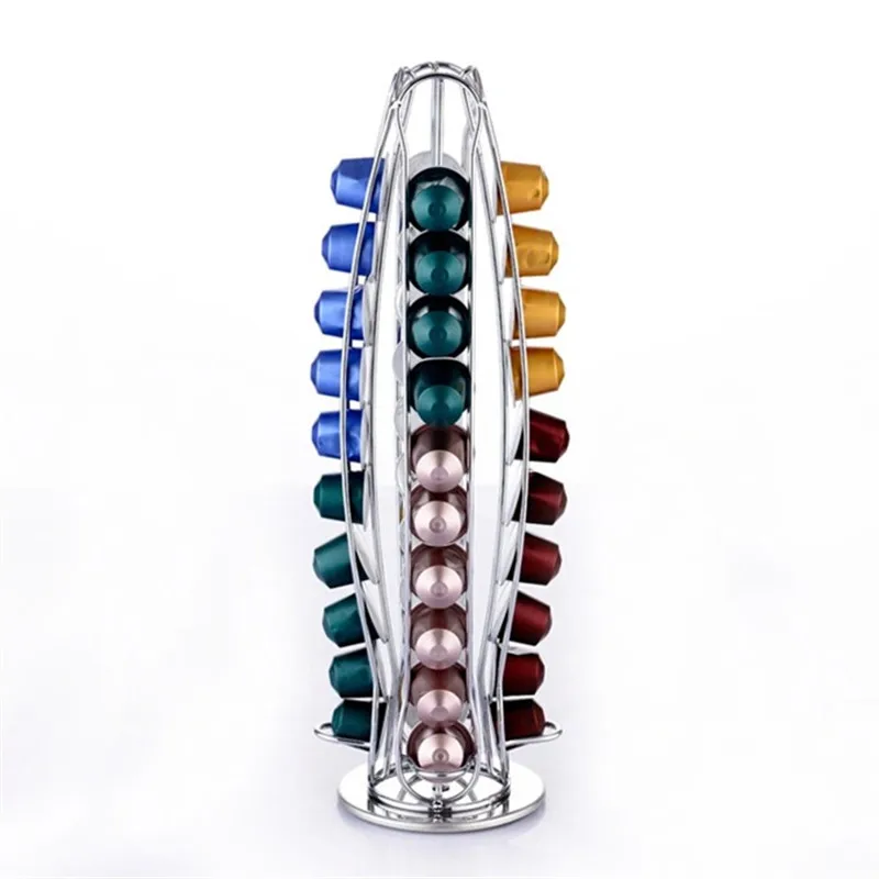 Seluna с фильтром для кофемашины Nespresso Кофе Pod держатель башня стойка капсул Сталь