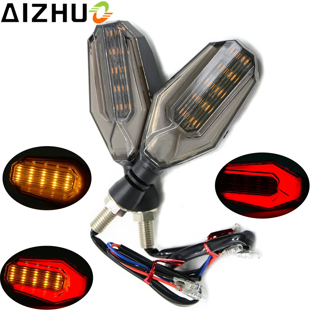 

Universal 12V Motorcycle Turn Signal Light Amber Light LED Decorative Lamp For YAMAHA XMAX NMAX Honda Hornet MSX M109R