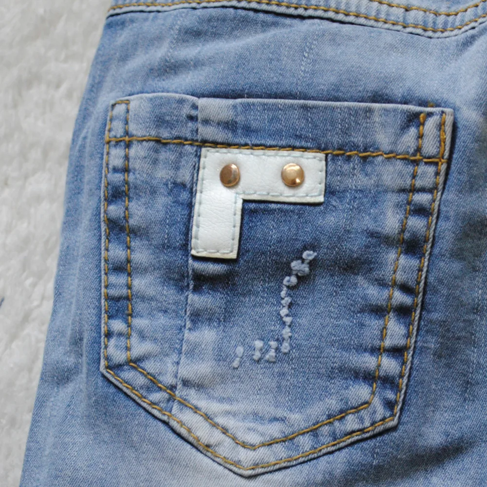 4021 г. Джинсы для маленьких мальчиков летние штаны светло синего цвета модные