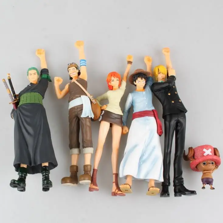 6 шт./Набор Аниме one piece Luffy Nami Roronoa Зоро пустынные воспоминания хобби фигурка ПВХ