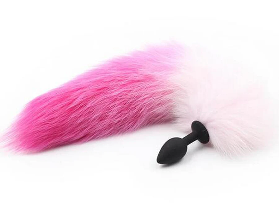 Очаровательная Милая силиконовая Анальная пробка с лисьим хвостом Фетиш Косплей