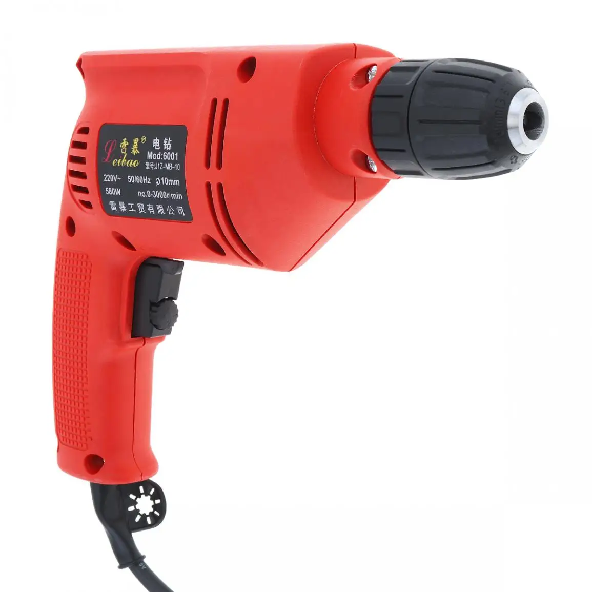 220 В 580 Вт 10 А многофункциональная ручная ударная электрическая дрель бытовой Электроинструмент с поворотным переключателем и 10 мм сверлильный патрон