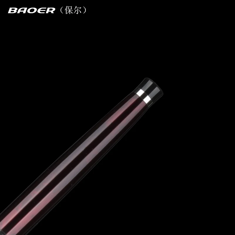Шариковая ручка для офиса Baoer 508 красное вино средний наконечник школьные