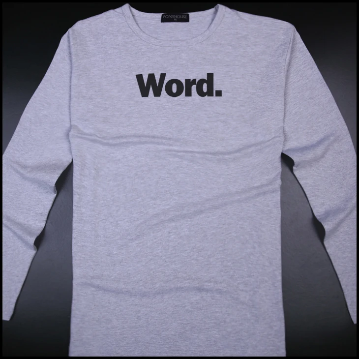 БЭЙ СЛОВО с длинными рукавами Футболки | Мужская одежда