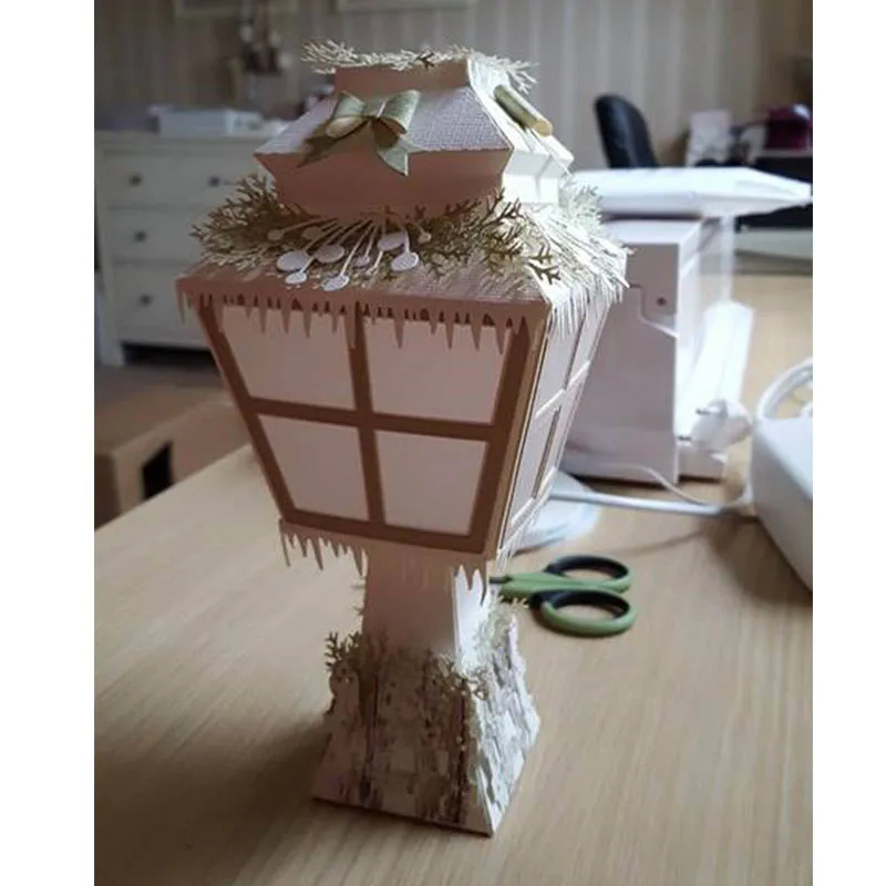 3D настольная лампа, Подарочная коробка, металлические режущие штампы для скрапбукинга, фотоальбом, изготовление бумажных карточек товары для декоративного рукоделия, новинка