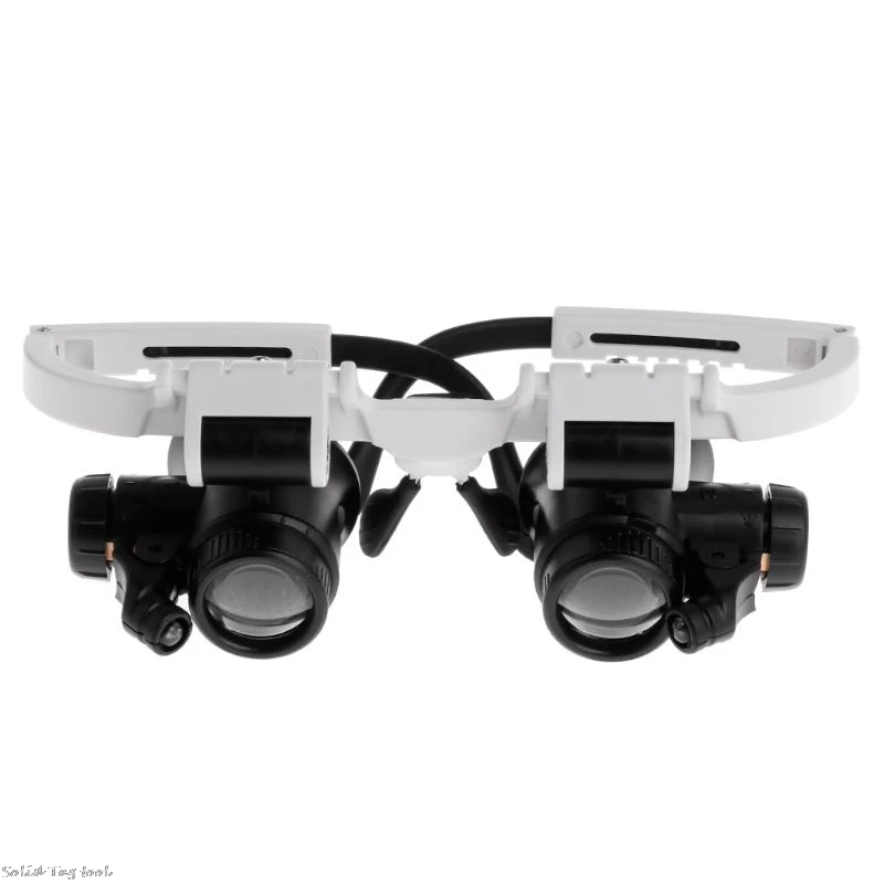 Повязка очки увеличительное стекло со светодиодный ными лампами 8X 15X 23X с