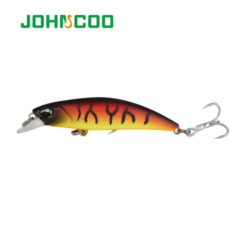 JOHNCOO Sinking Minnow Wobbler 60mm 4.5g Hard Fishing Lure Crankbait Pike Bass Baits Tackle Peche | Спорт и развлечения