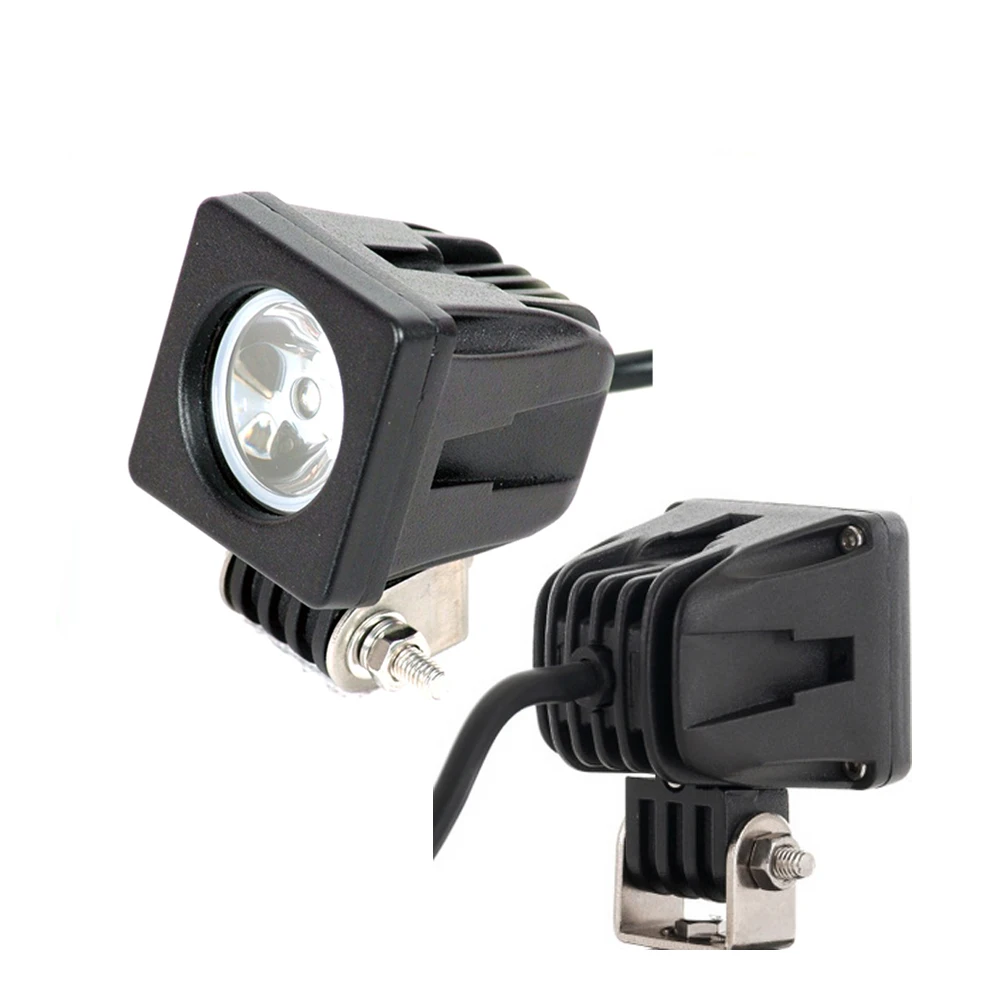 ECAHAYAKU 10 x 2 inch Led Work Light 10W Driving Lamp for SUV ATV 4WD AWD 4X4 Auto Tractor Offroad Square Motorcycle Truck Bike |