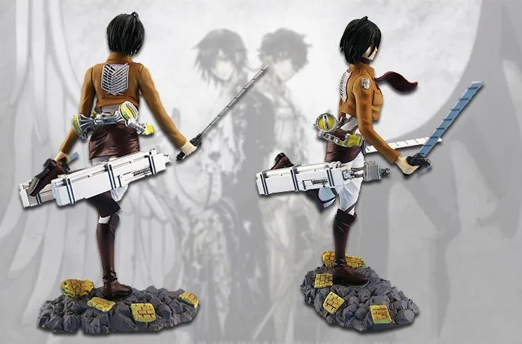 Новое поступление аниме атака на Титанов Mikasa Ackerman Levi rivai фигурка из ПВХ