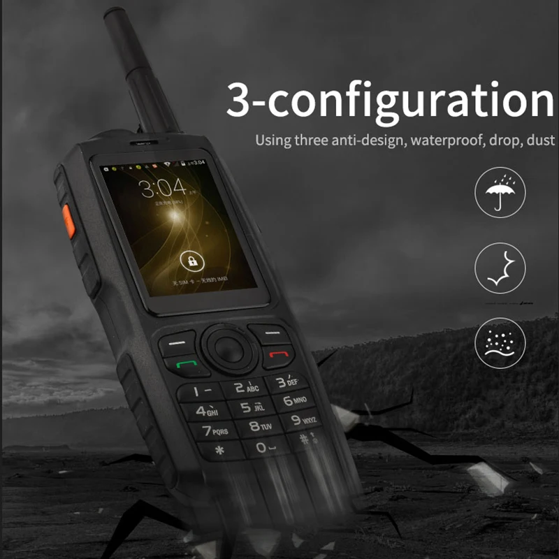 A17 Zello Walkie talkie мобильный телефон IP67 Водонепроницаемый MT6572 Android смартфон 2G/3G Dual SIM