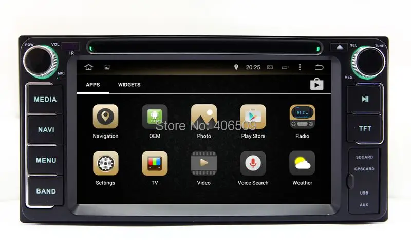 Android 8 0 автомобильный DVD-плеер для Toyota Camry Fortuner Hiace Land Cruiser Tundra Kluger с GPS-навигацией