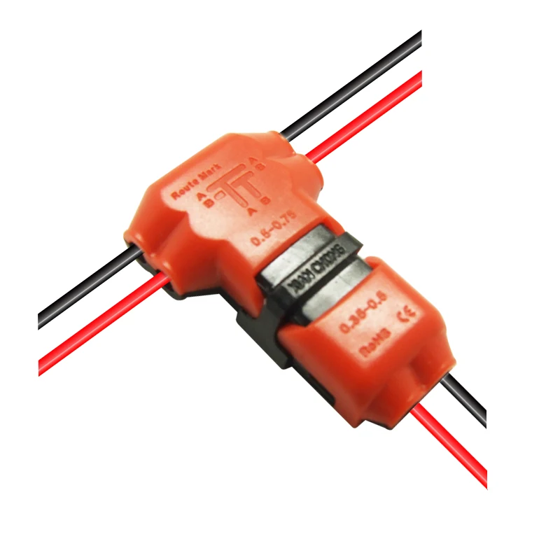 5 шт./лот 2 Pin Way 300v 10a Универсальный Компактный проводный соединитель Т образной