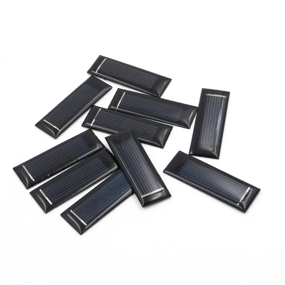 10pcs/lot Mini Solar Cell Module 0.5V 100mA Panel Standard Epoxy Polycrystalline DIY Battery Power Charger | Обустройство дома