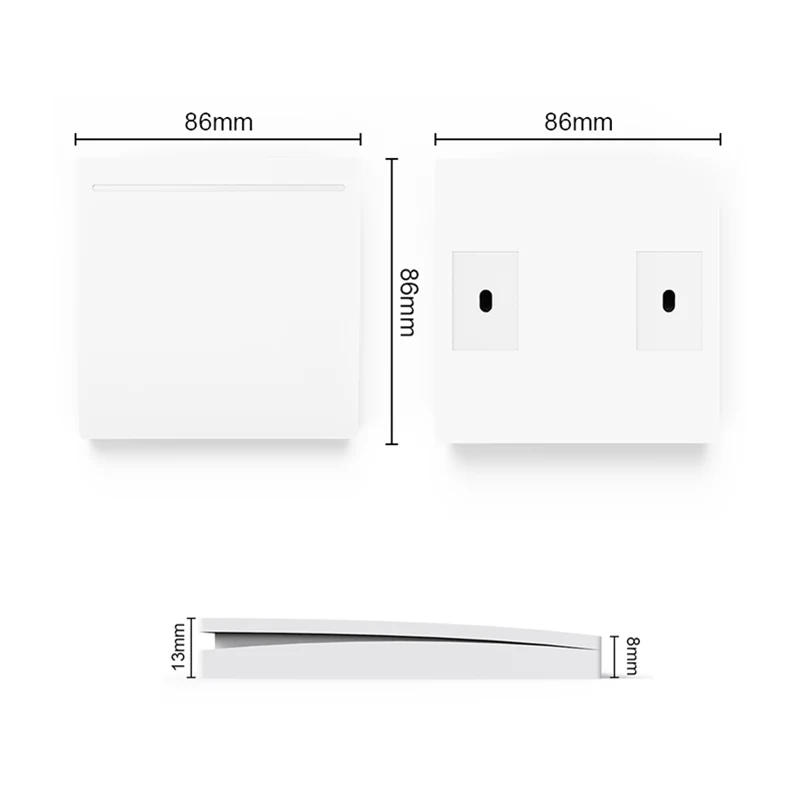 QIACHIP 2CH RF 433Mhz AC 110V 220V Wireless Remote Control Relay Receiver & 86 Wall Panel Switch Transmitter for Ceiling Light |