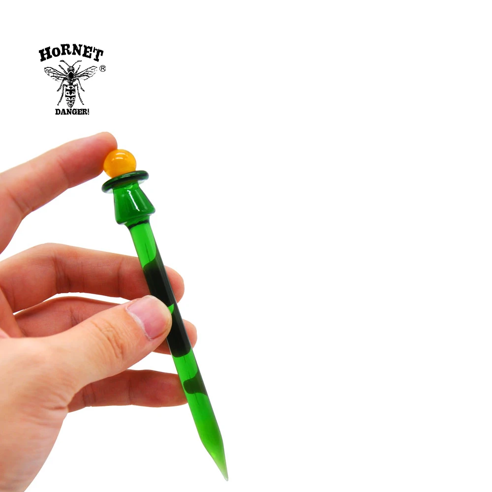 HORNET 5.0 Inch Wax Dab Tool Premium Glass DabblerColorful Thick Pyrex Dabber Tools Quartz Banger Nails Rigs Wholesale | Дом и сад