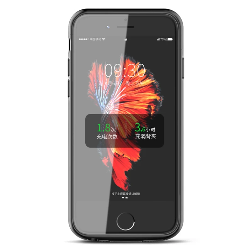 4000 мАч для iphone 8 Батарея Чехол Smart с Аудио Телефон Зарядное устройство чехол