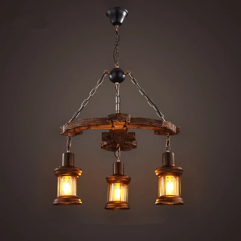 Ретро люстра в стиле лофт ресторана креативное индивидуальное оформление из