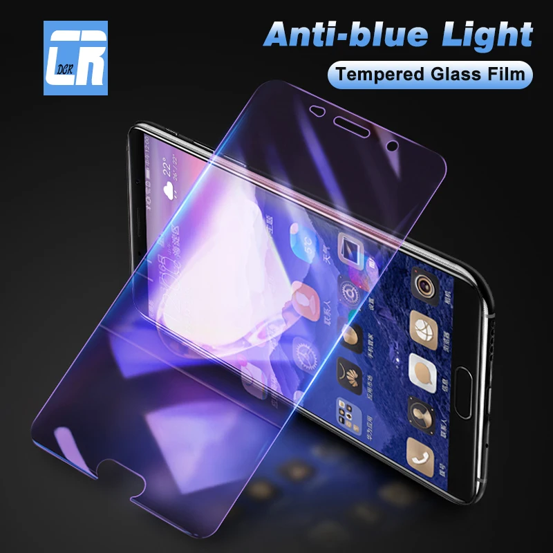Закаленное стекло с защитой от синего света для Huawei P20 Pro Nova 3i 3e 2s Mate 10 Honor 6a 7x 9i 8X Play 7