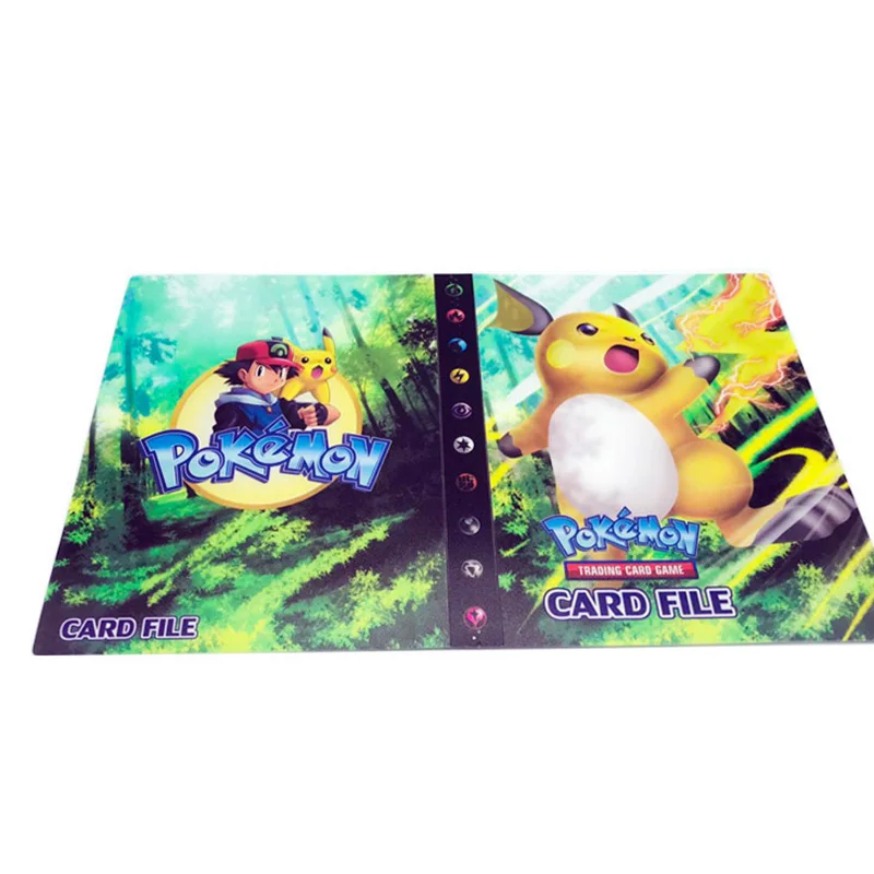 Thunder Pikachu Мультфильм Аниме Карманный Монстр альбом для карт Пикачу 240 шт держатель Детские альбомы коллекция карточки с покемонами альбом книга топ для детей подарок - Цвет: Thunder Pikachu
