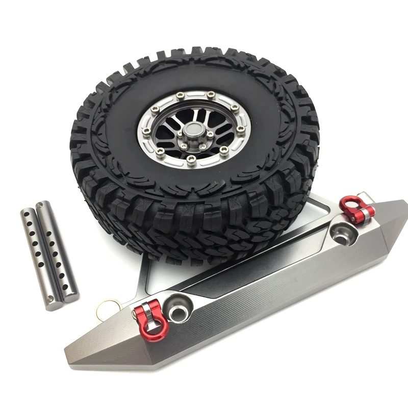 AXIAL SCX10 upgrade metal Rear Bumper Bull Spare Tire Carrier Shackles For Rock Crawler Rc Truck II Jeep 90035 AX90046 | Игрушки и хобби