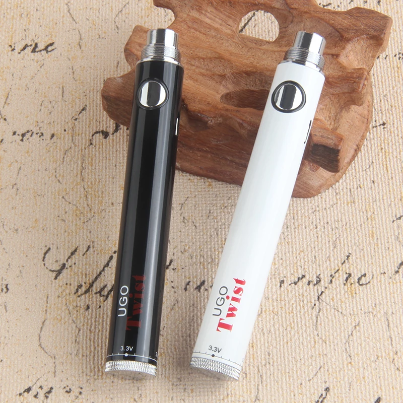 UGO Twist battery 650mah 900mah VV Vape ручка для эго 510 нить электронная сигарета распылитель USB сквозное зарядное устройство батарея