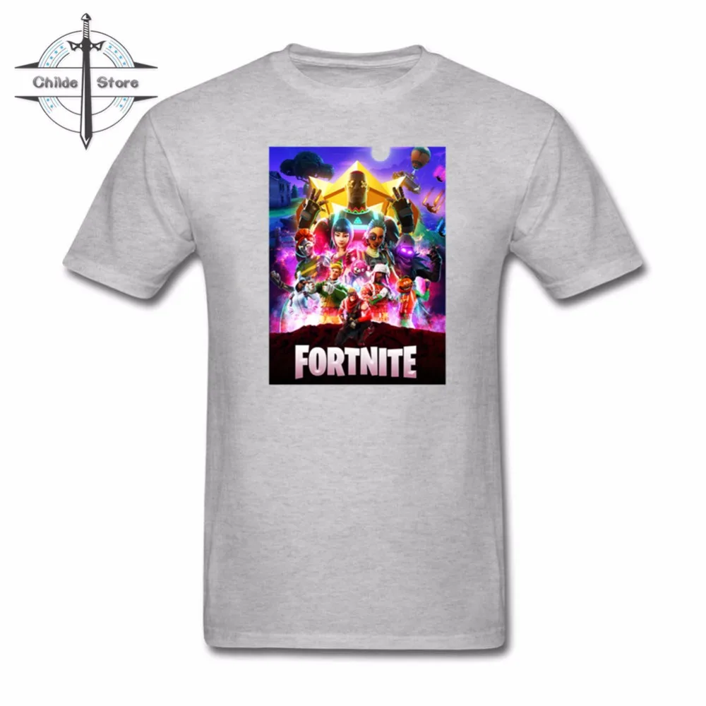 Для мужчин's футболка Популярные Fortnite 100% хлопок с коротким рукавом Minecraft печати