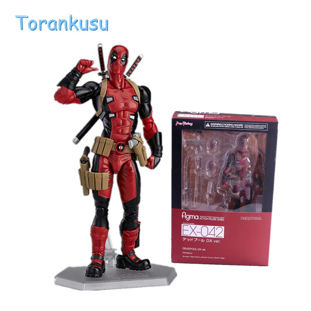 Экшн фигурка Дэдпул Figma EX 042 аниме deadpooll DX Ver Super Hero BJD figge juguetes Коллекционная модель