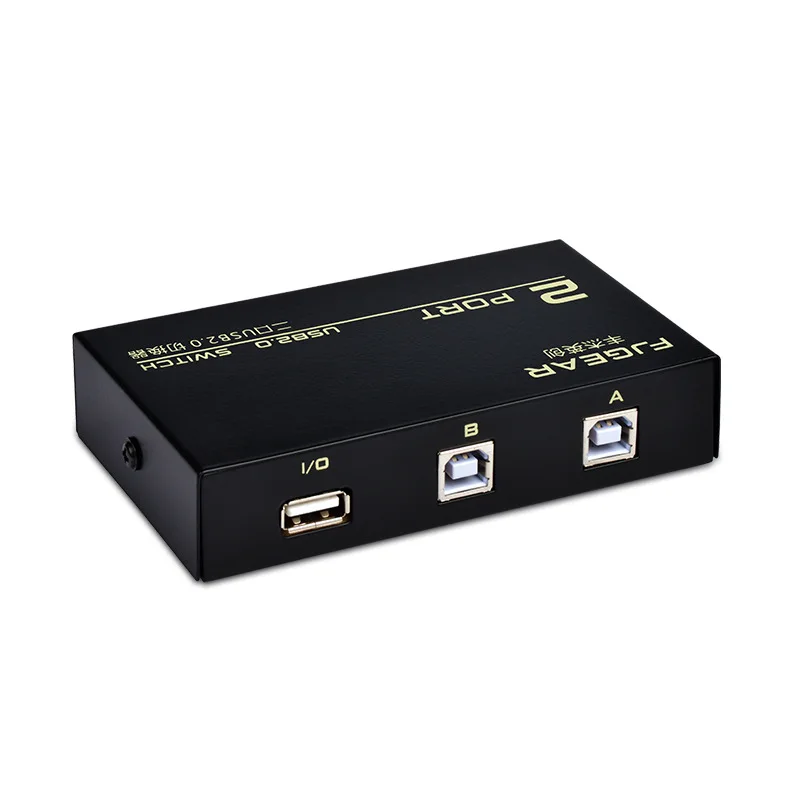 2 порта USB 0 коробка с ручным переключателем для компьютеров совместного