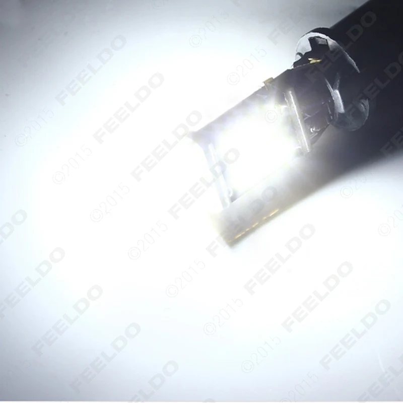 FEELDO 2 шт. ксенон белый 15 Вт T15/T10 194 2835SMD светодиодный Автомобильный свет Canbus без