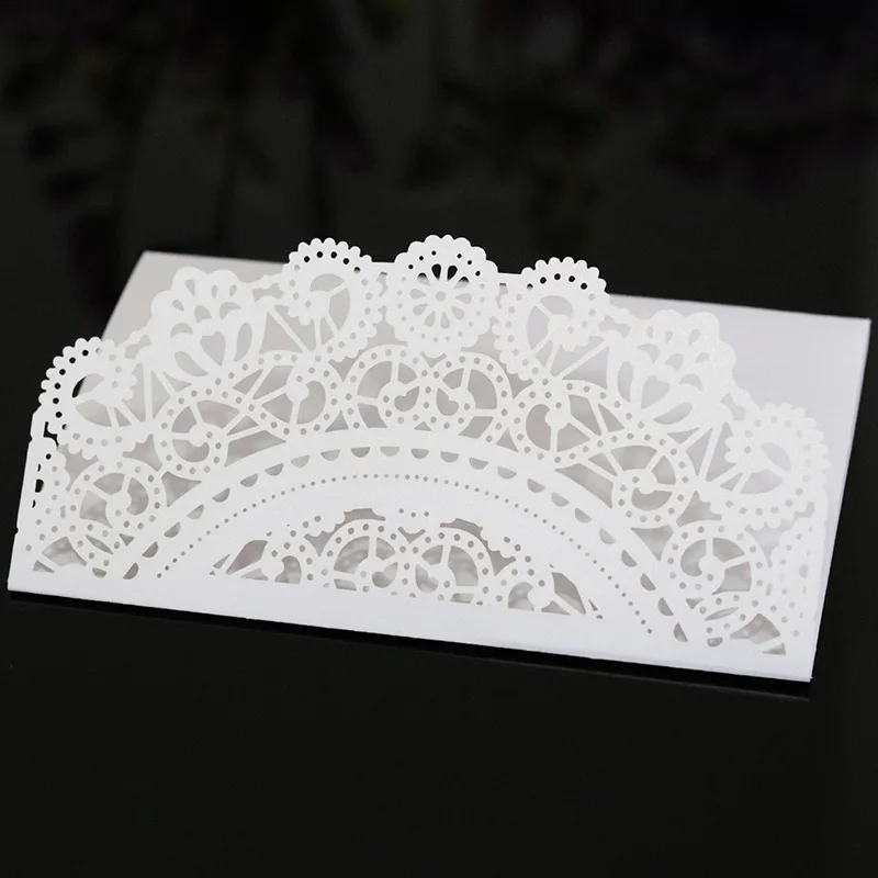 100 шт. синий белый лазерный разрез свадебные пригласительные открытки элегантные