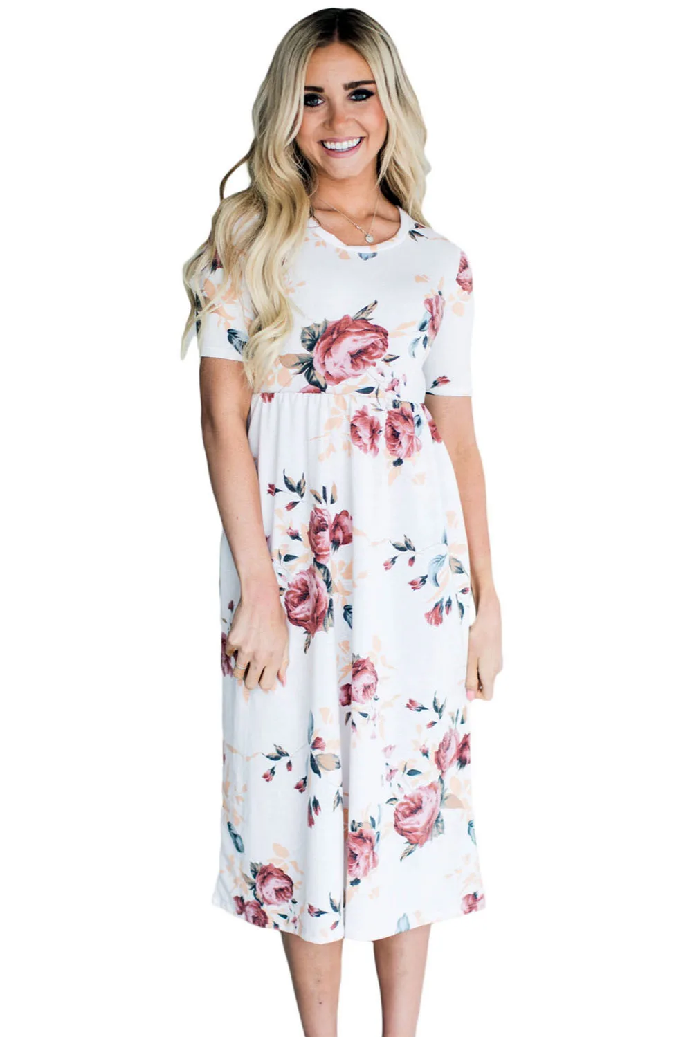 Большие размеры Цветочный принт Винтаж Повседневное Платья для женщин с